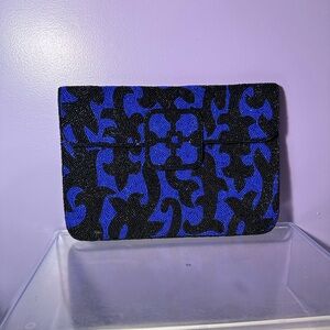 Elegant Black and Blue Clutch
